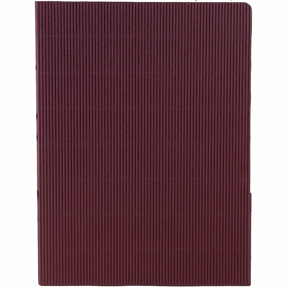 Image of JAM Paper Corrugated Fluted Folder, Burgundy, 100 Pack