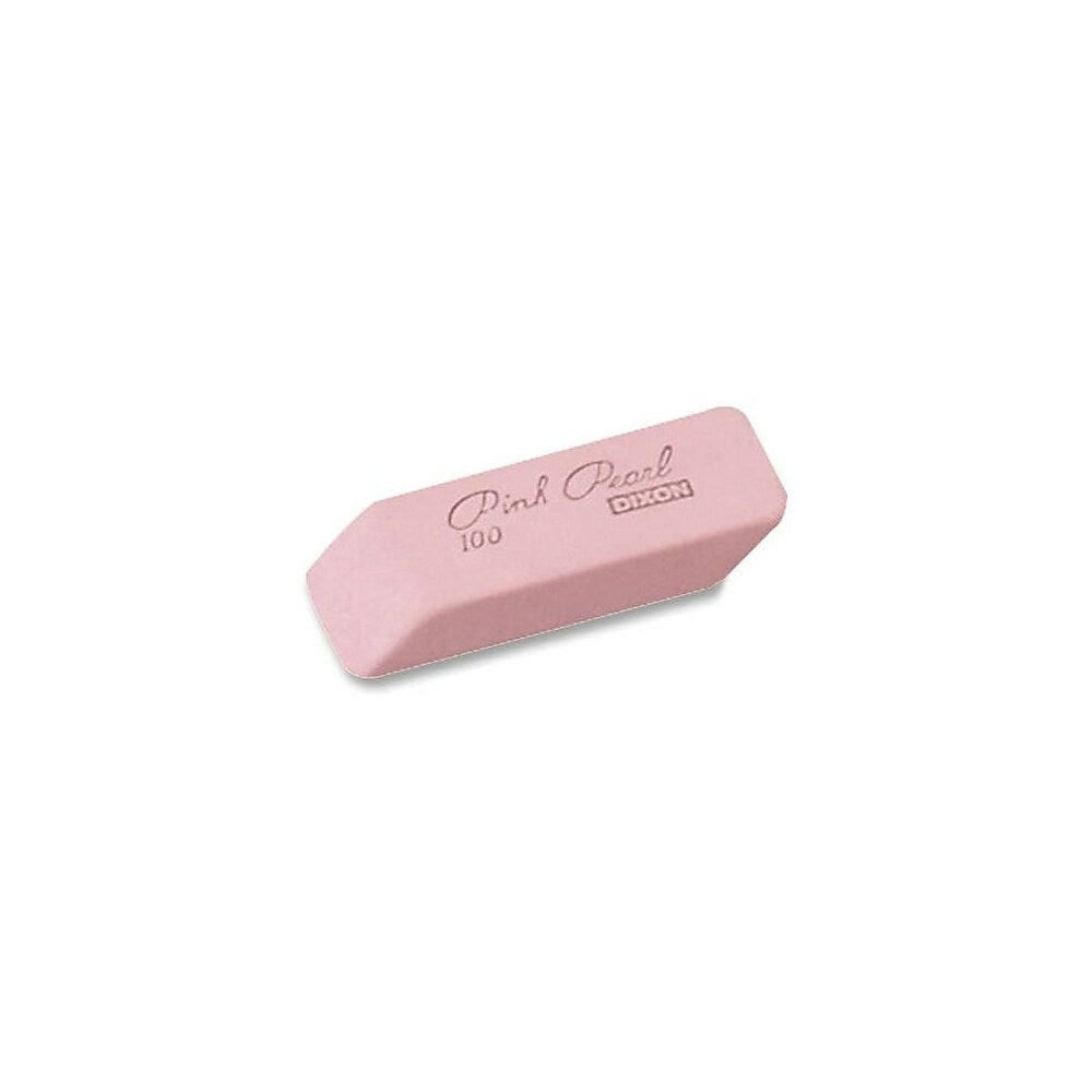 Image of Dixon Pink Pearl Vinyl Erasers, Medium Size, 24 Pack