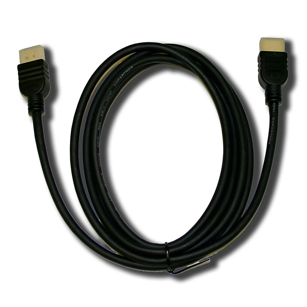 Image of TygerWire 6' Male to Male HDMI Cable, 0.8" x 6.3" x 6.3", Black