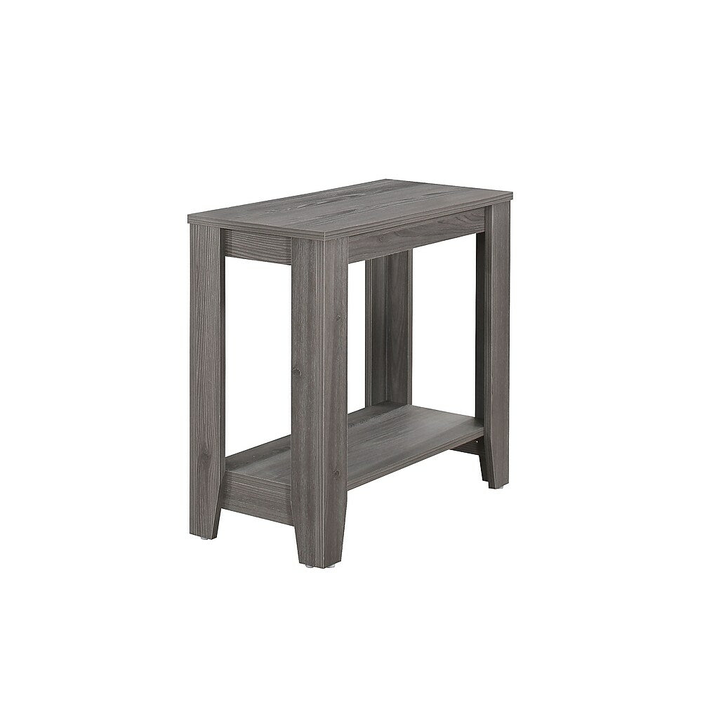 Image of Monarch Specialties - 3118 Accent Table - Side - End - Nightstand - Living Room - Bedroom - Laminate - Grey - Transitional