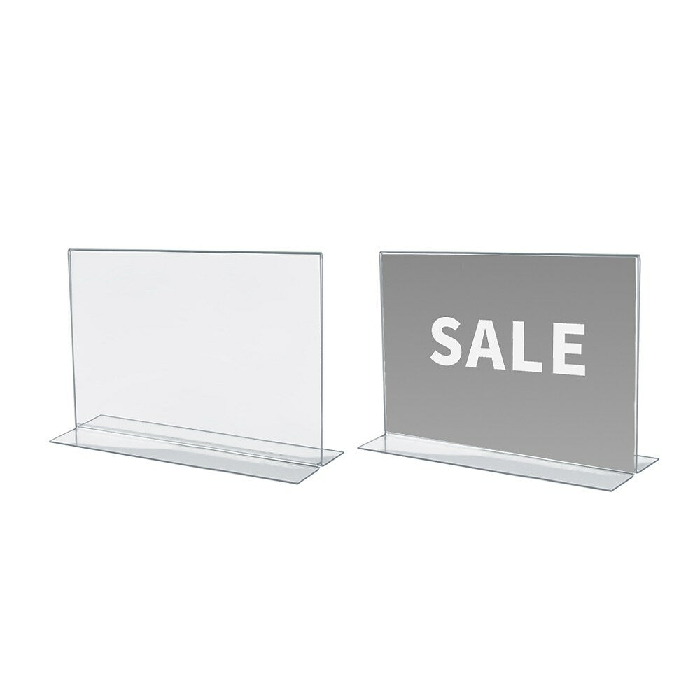 Image of Futech CTS0154 Acrylic Letter Size Sign Holder - 4 Pack