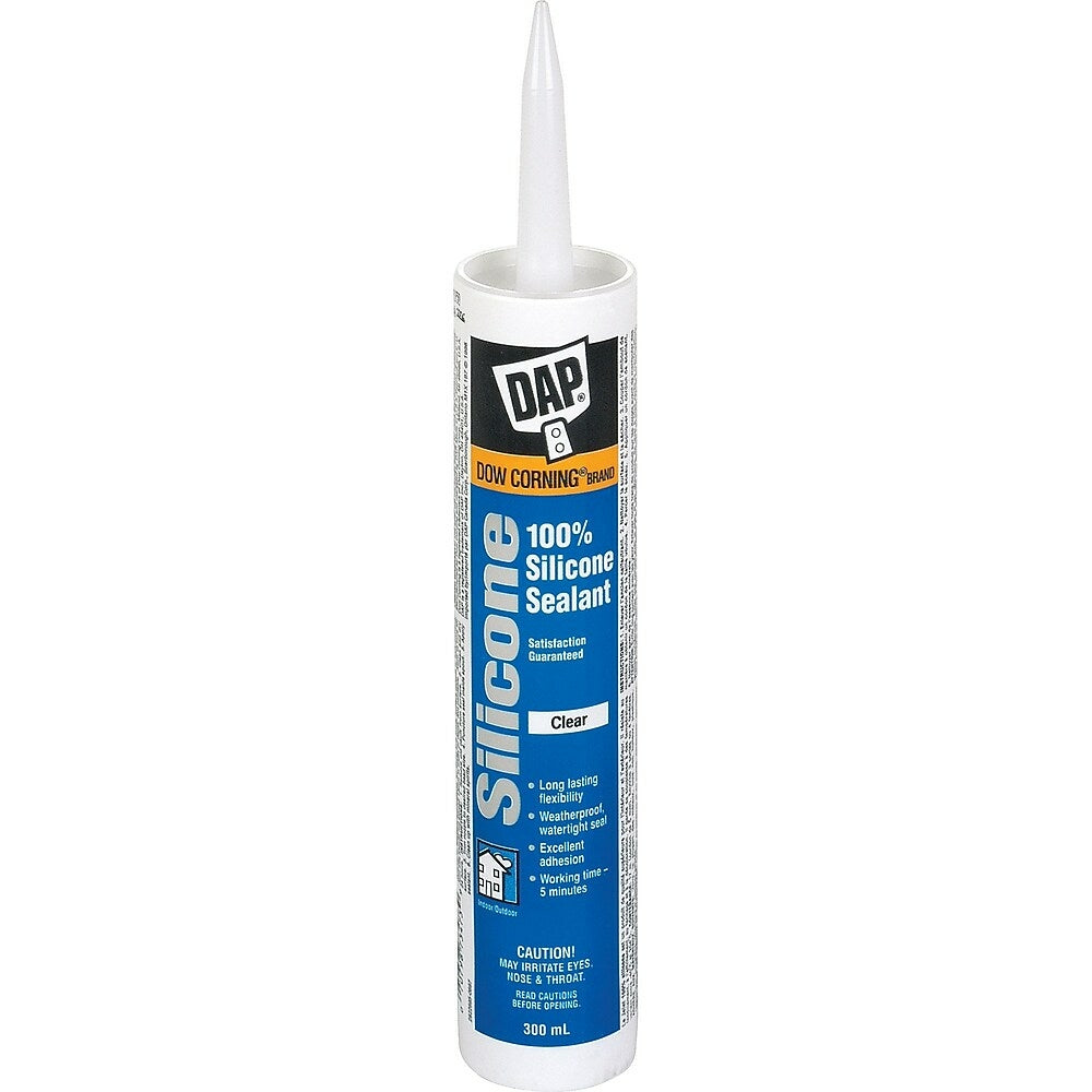 Image of Dap, Silicone Sealant, 300 Ml, Tube, Clear - 12 Pack