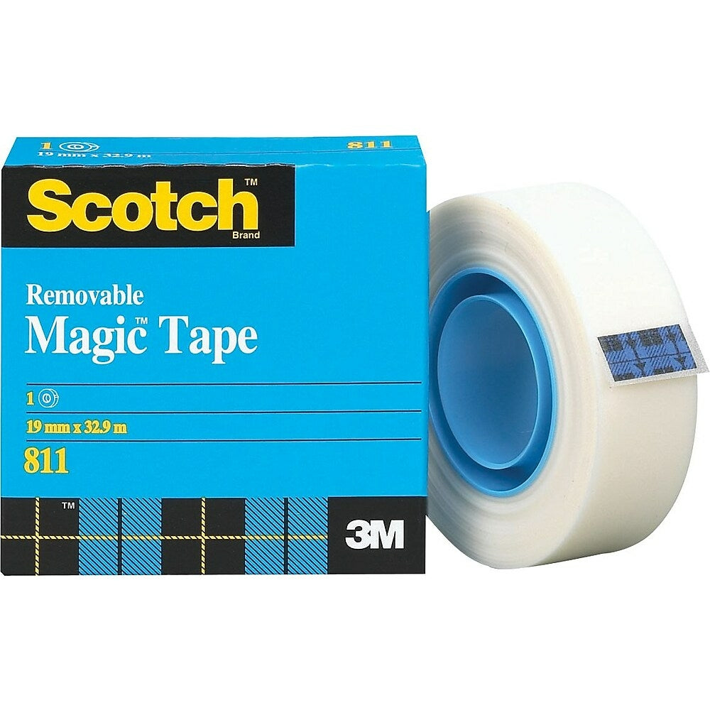 Image of Scotch Removable Tape, Boxed, 19 mm x 32.9 m