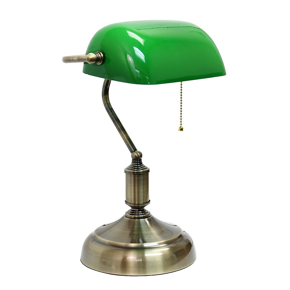 Image of Simple Designs Incandescent Table Lamp - Green