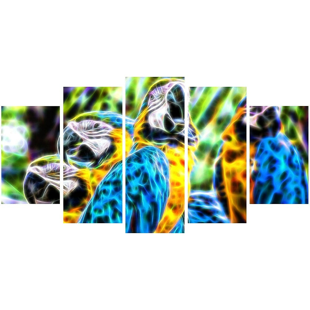 Image of Designart Parrot Party Animal Canvas Art, Multiple Sizes, (PT2423-373)