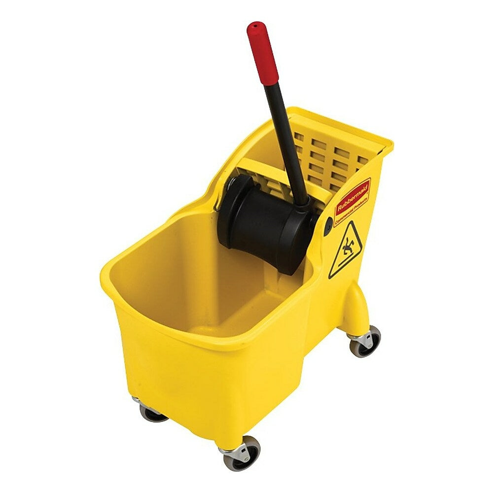 Image of Rubbermaid Tandem Bucket and Wringer Combo