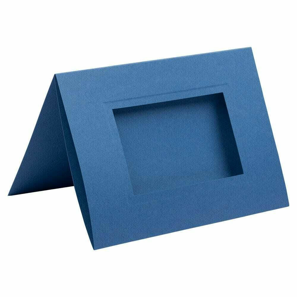 Image of JAM Paper A7 Photo Notecards - 5" x 7" - Blue - 12 Pack