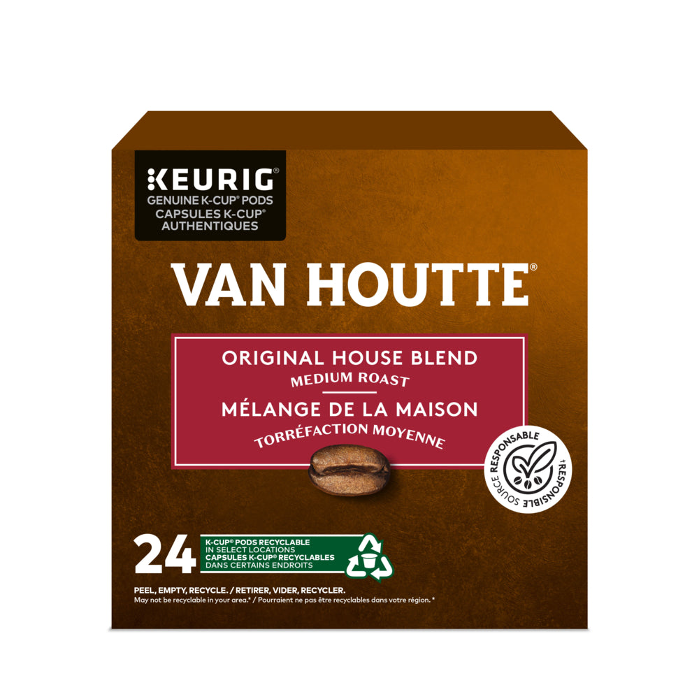 Image of Van Houtte Original House Blend - Medium Roast - K-Cup Coffee Pods - 24 Pack