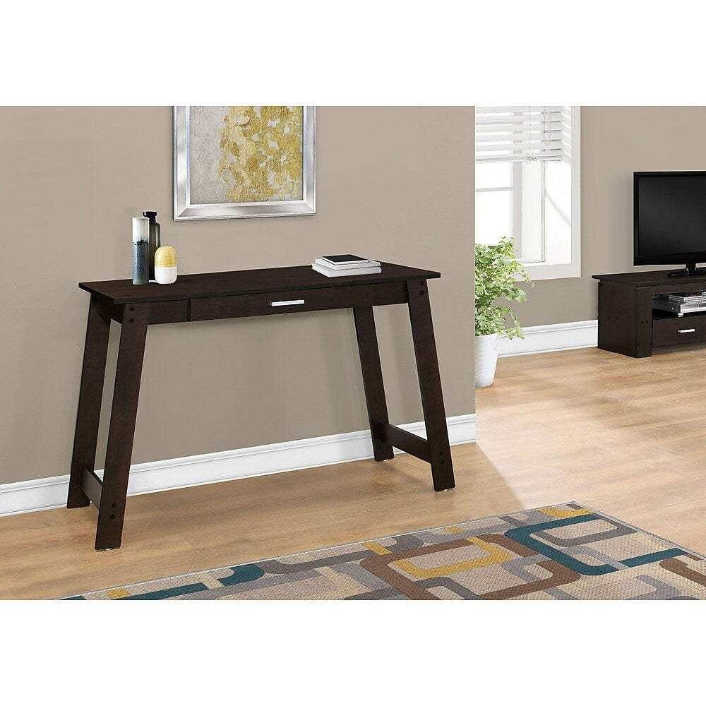 Image of Monarch Specialties - 7190 Computer Desk - Home Office - Laptop - Storage Drawers - Work - Laminate - Brown - Contemporary