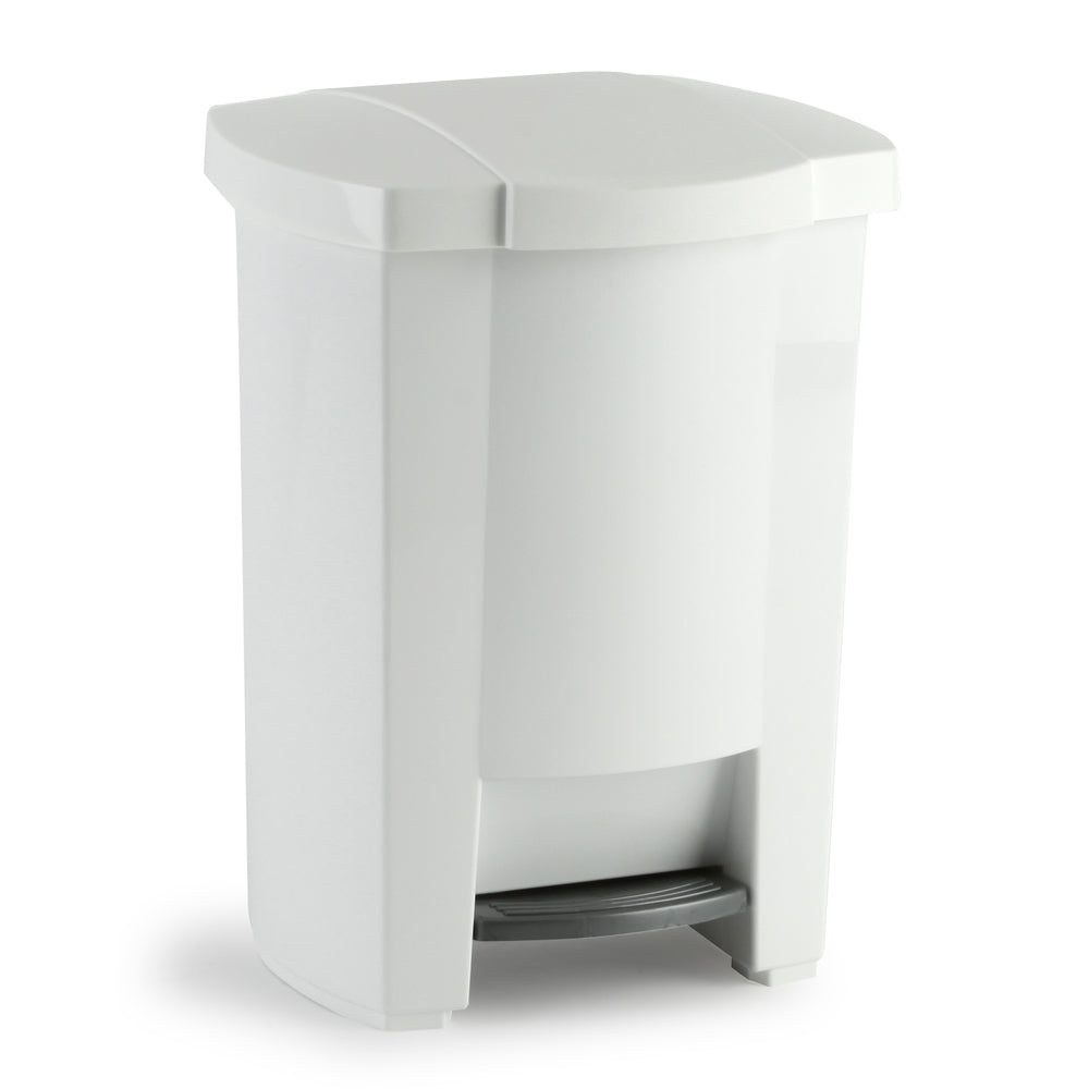 Image of Mistral Step-On Garbage Can - 19 Litre - White