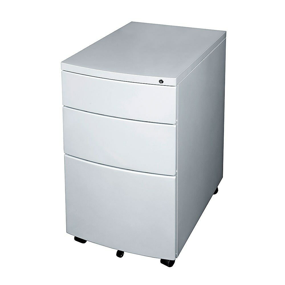 Image of HDL 100-MMPUF Metal Mobile Box-Box-File Pedestal, Titanium, Grey