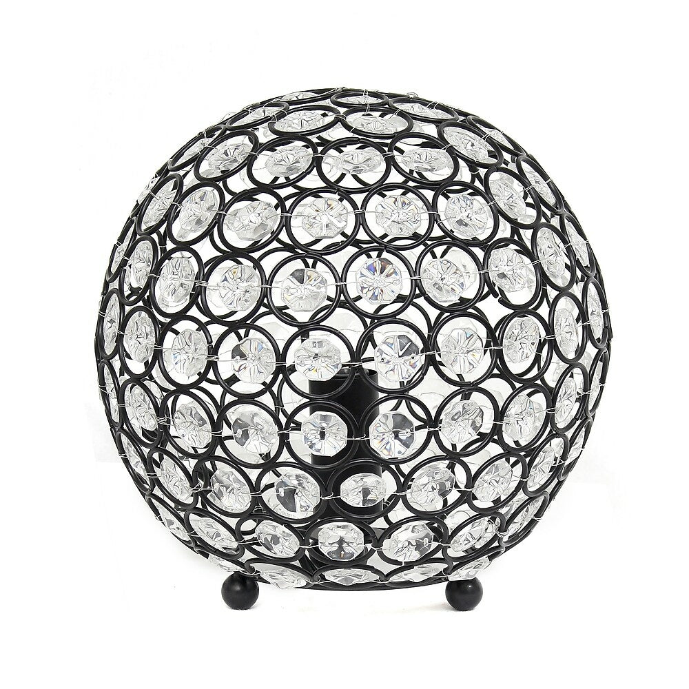 Image of Elegant Designs Crystal Ball Sequin Table Lamp, Restoration Bronze (LT1026-RBZ)