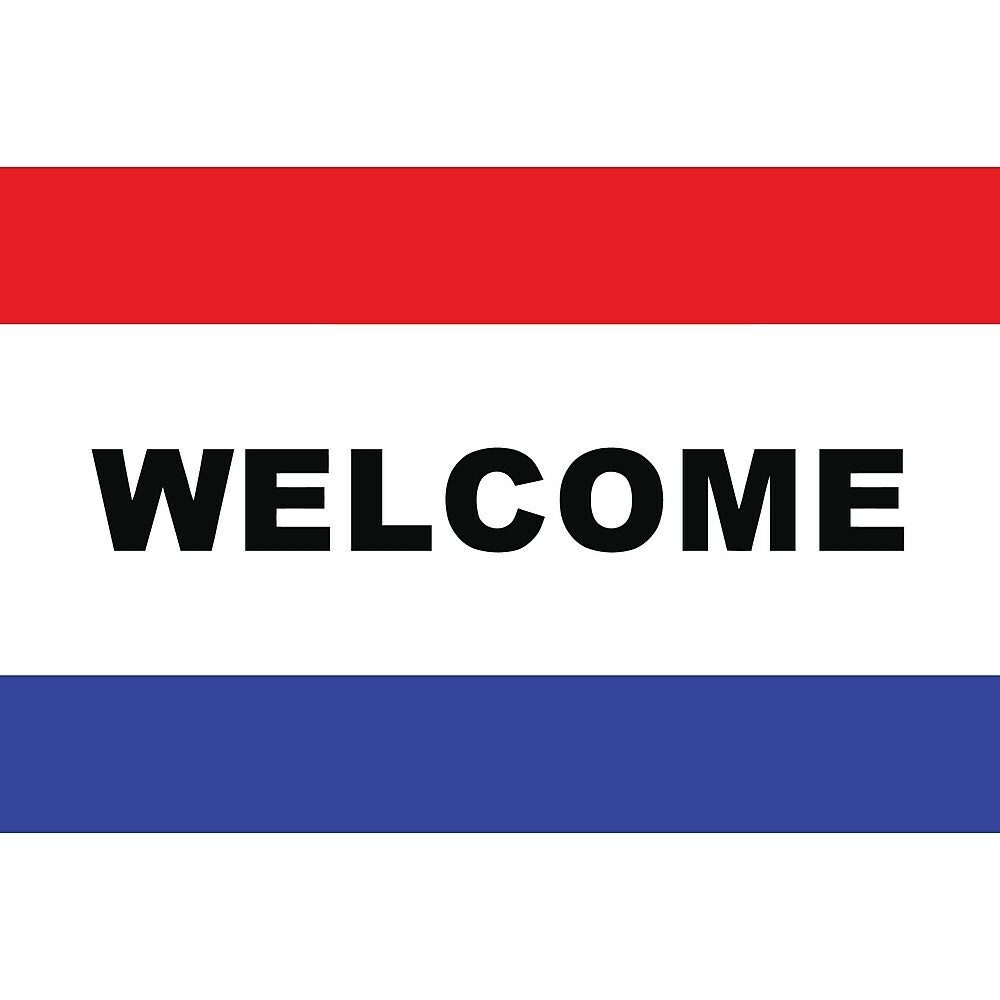Image of Message Flag, 36" x 60", Welcome