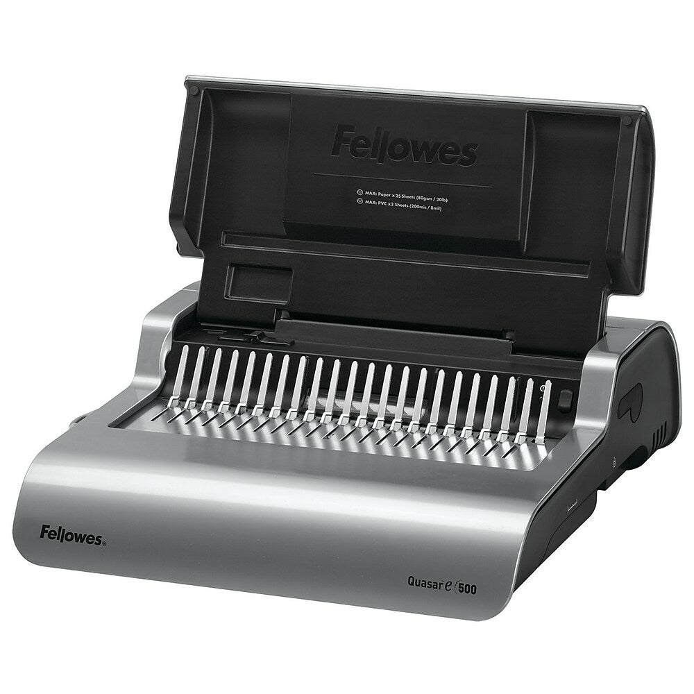 Image of Fellowes Quasar E 500 Electric Comb Binding Machine with Starter Kit (5216901)
