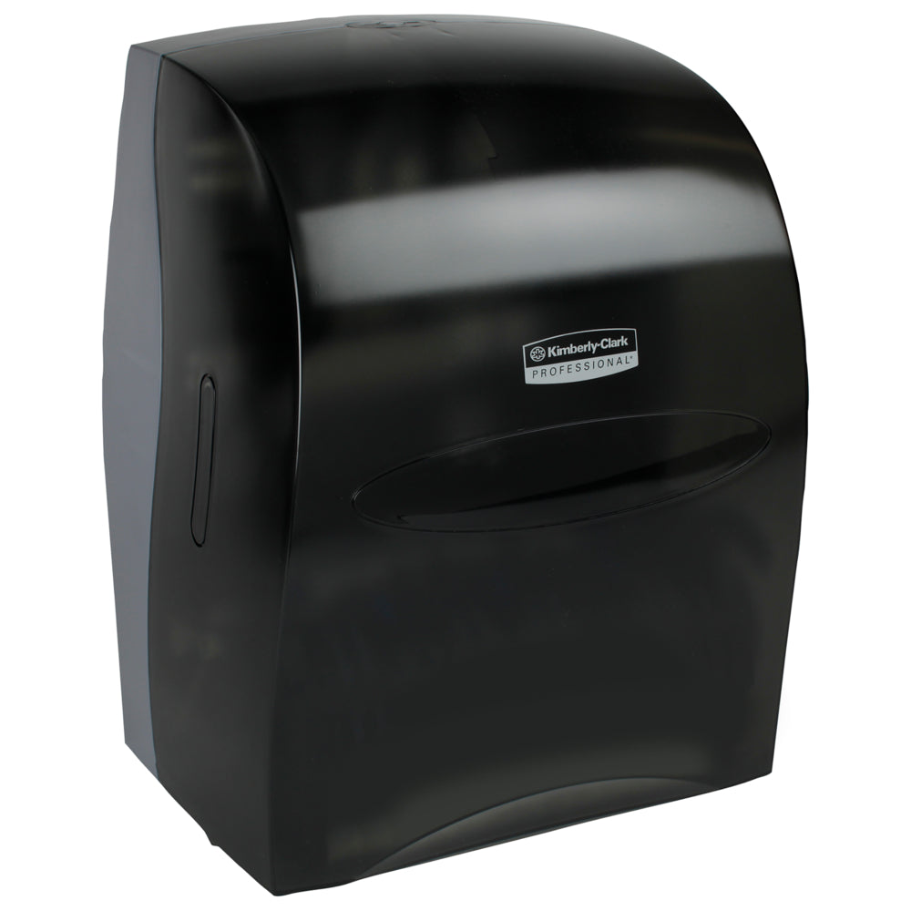 Image of Kimberly-Clark Professional Sanitouch Manual Hard Roll Towel Dispenser - for 1.5" Core Roll Towels - 12.63" x 16.13" x 10.2" - Black