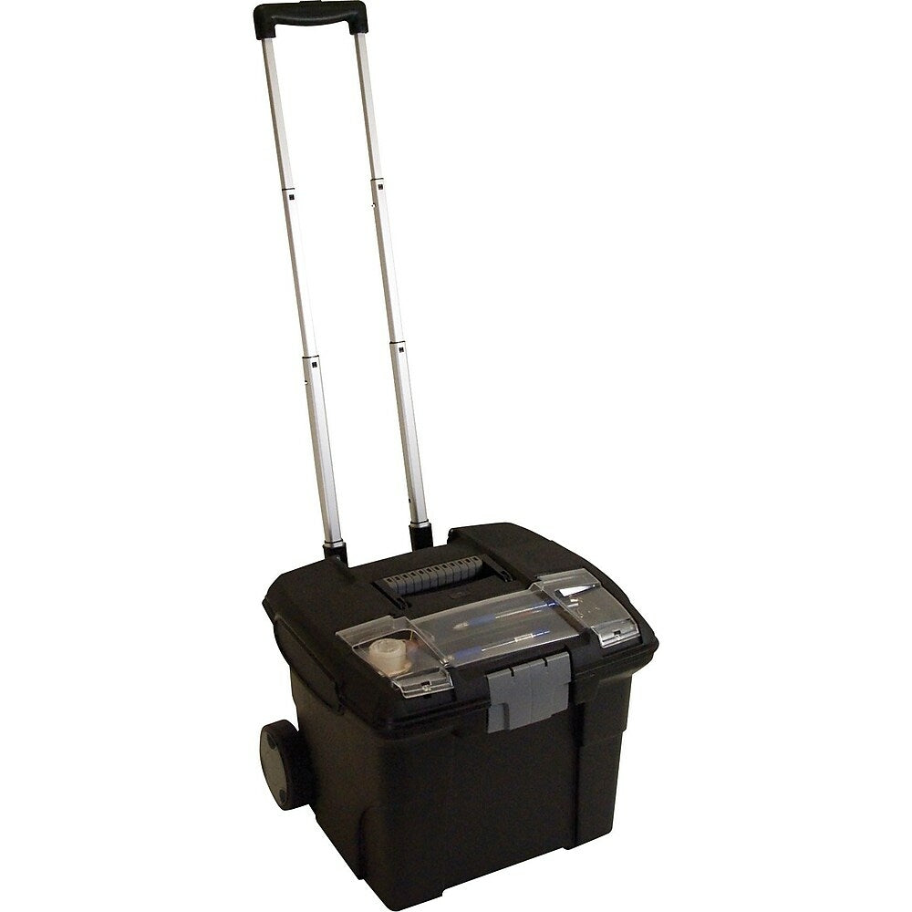 Image of Storex Premium Mobile File Cart, Black