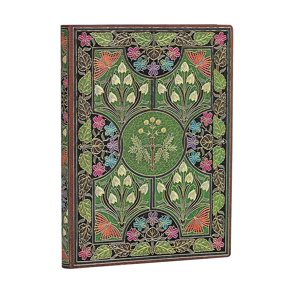 Image of Paperblanks Flexi Softcover Journal - Midi Size - Lined - Poetry in Bloom, Green