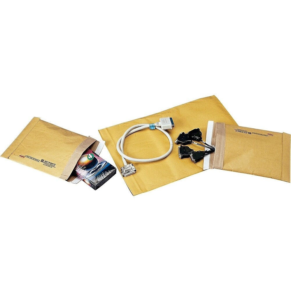 Image of Jiffy Pull-Tape Padded Mailer - #2 - 8-1/2" W x 10-1/2" L - 250 Pack