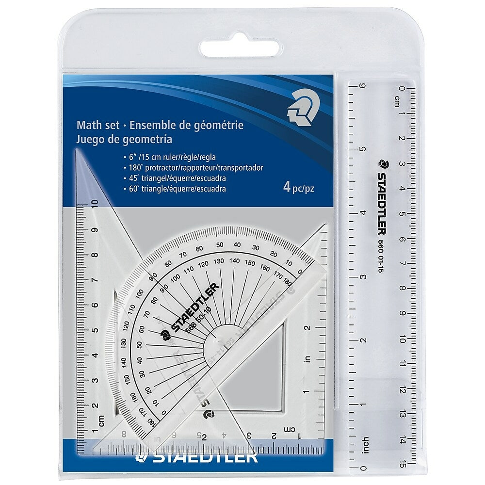 Image of Staedtler 4 Piece Math Set Instruments