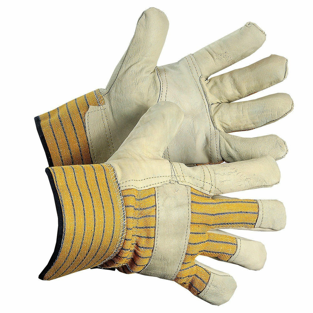 Image of Forcefield Cowhide Grain Leather Gloves, Multicolour