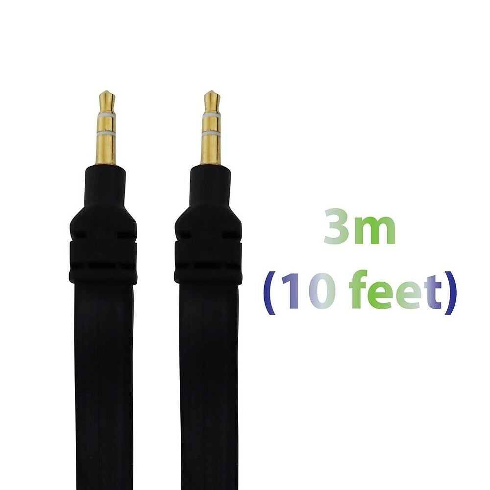 Image of Exian Aux Flat Cable, 3 Meter, Black