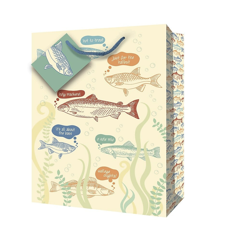 Image of Millbrook Studios Gift Bags - Jumbo - Fish - 12 Pack (47619)