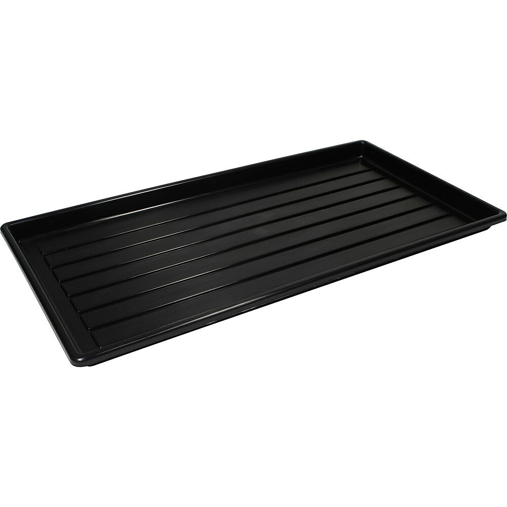 Image of Storex Plastic Boot Tray - 14"W x 27"L - Black