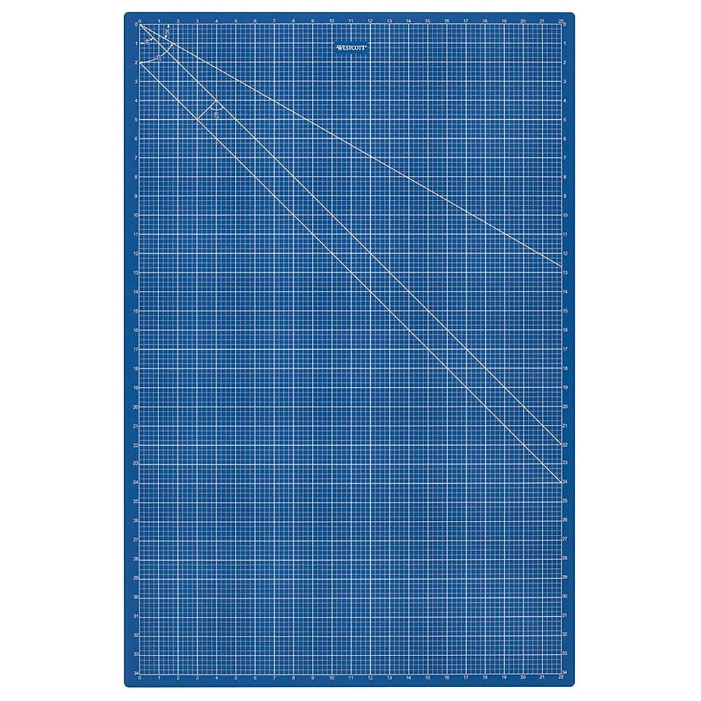 Image of Westcott 24"x36" Double Sided Cutting Mat, Blue