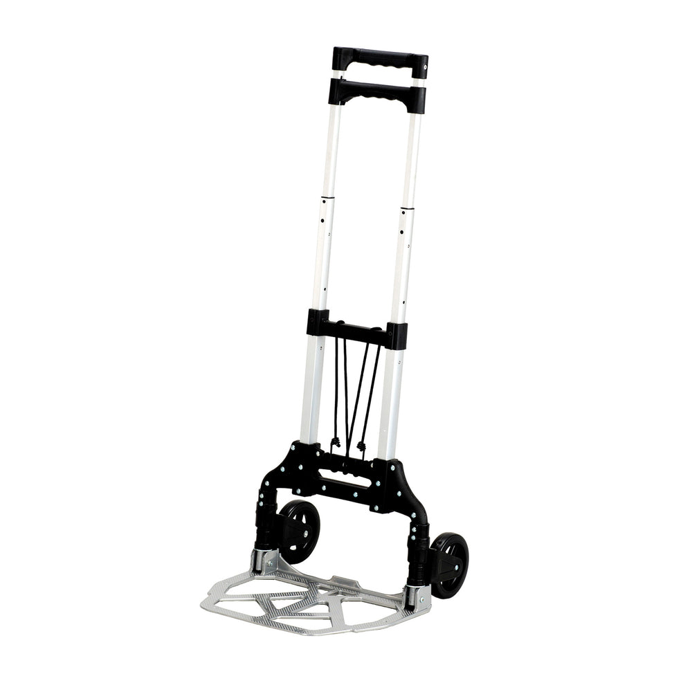 Image of Safco Stow and Go Cart Collapsible Hand Truck - Chrome/Black Trim