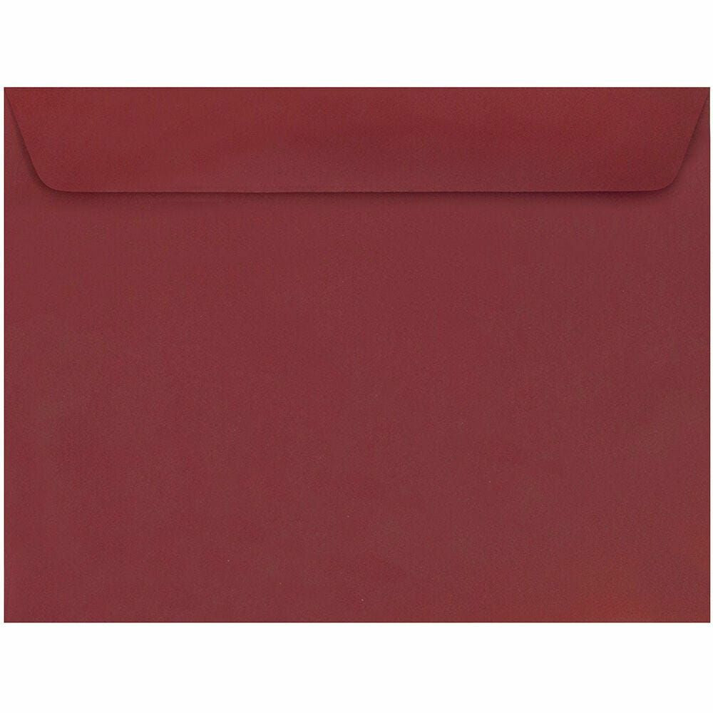 Image of JAM Paper Booklet Envelopes - 9" x 12" - Dark Red - 25 Pack