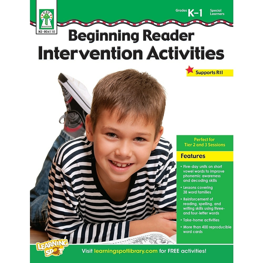 Image of eBook: Key Education 804110-EB Beginning Reader Intervention Activities - Grade K - 1