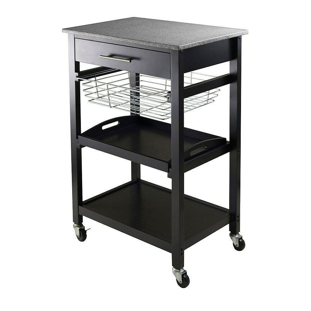 Image of Winsome Julia Utility Cart, Black