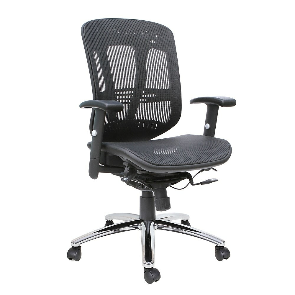 Image of TygerClaw Mid Back Mesh Office Chair (TYFC2324), Black