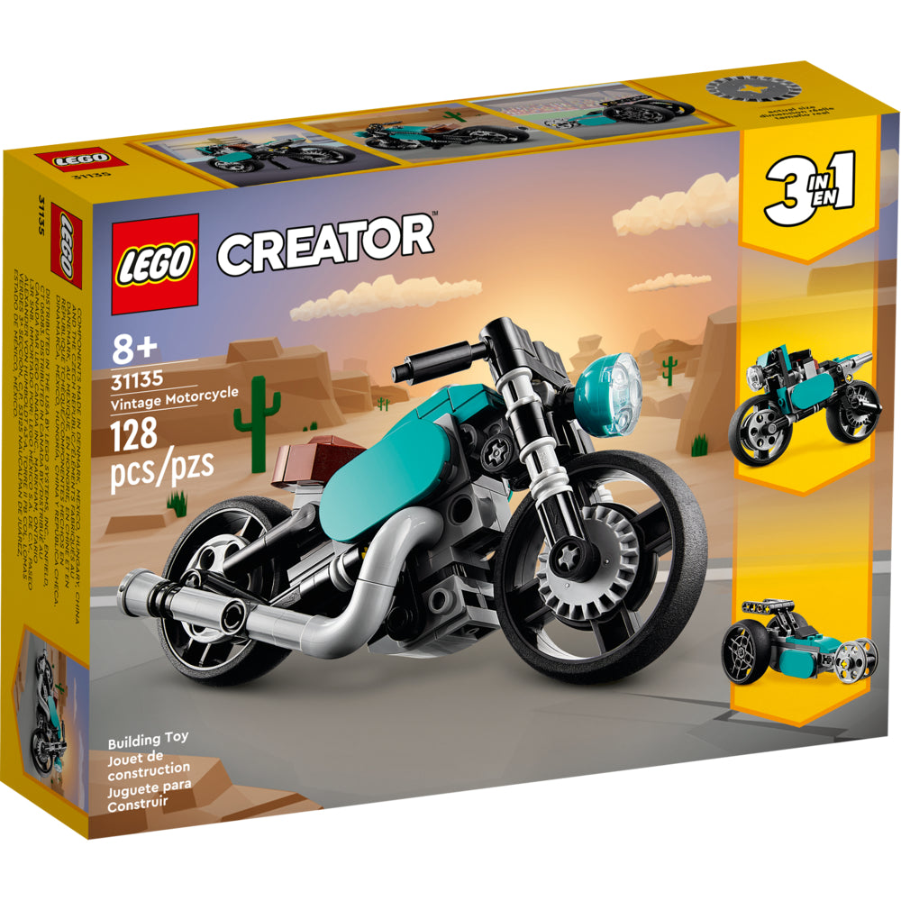 Image of LEGO Creator Vintage Motorcycle Playset - 128 Pieces