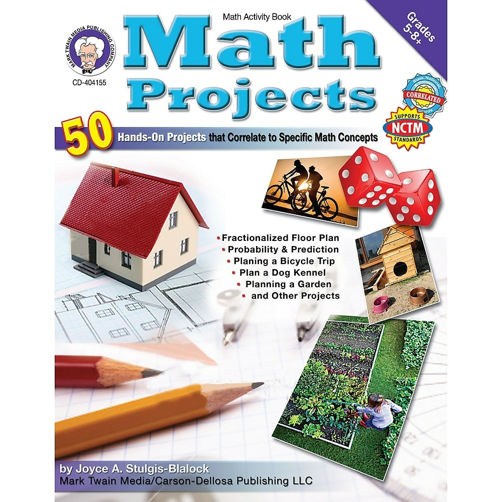 Image of eBook: Mark Twain 404155-EB Math Projects - Grade 5 - 8