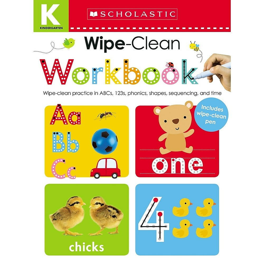 Image of Scholastic Wipe-Clean Workbook: Scholastic Early Learners Wipe-Clean Workbook - Grade Kindergarten