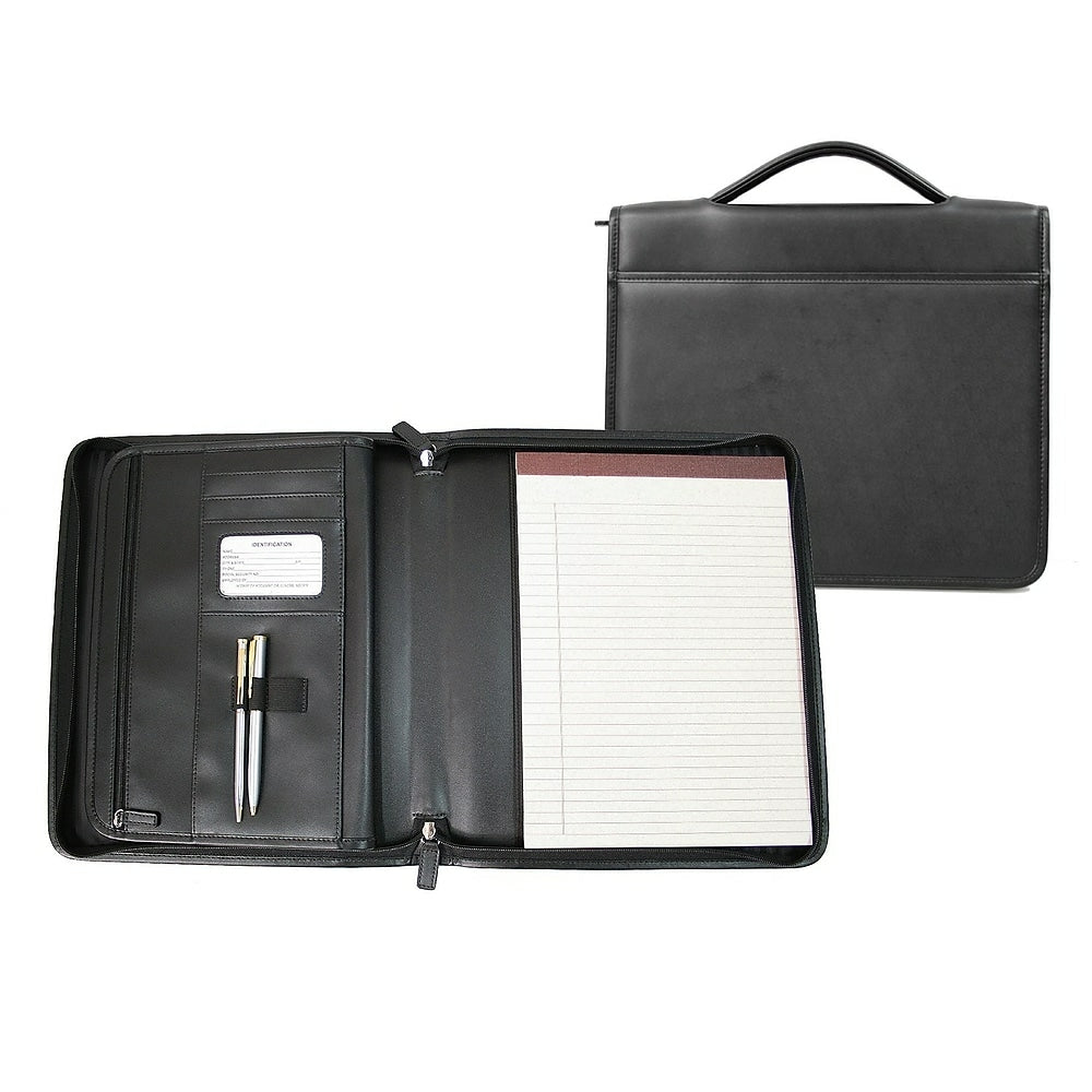 Image of Royce Leather Executive Brief Padfolio, Black