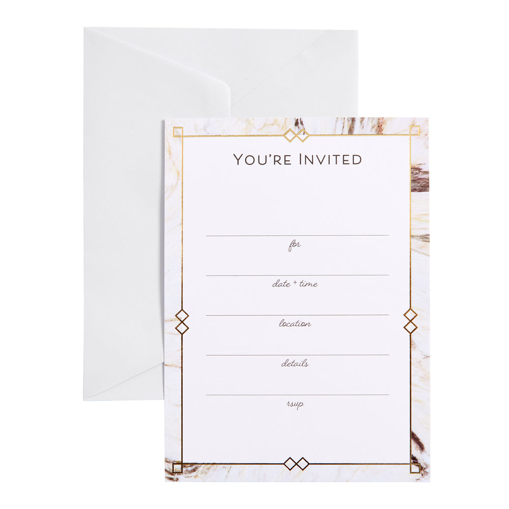 Image of Mara-Mi Invitations - 5" x 7" - Marble - 20 Pack