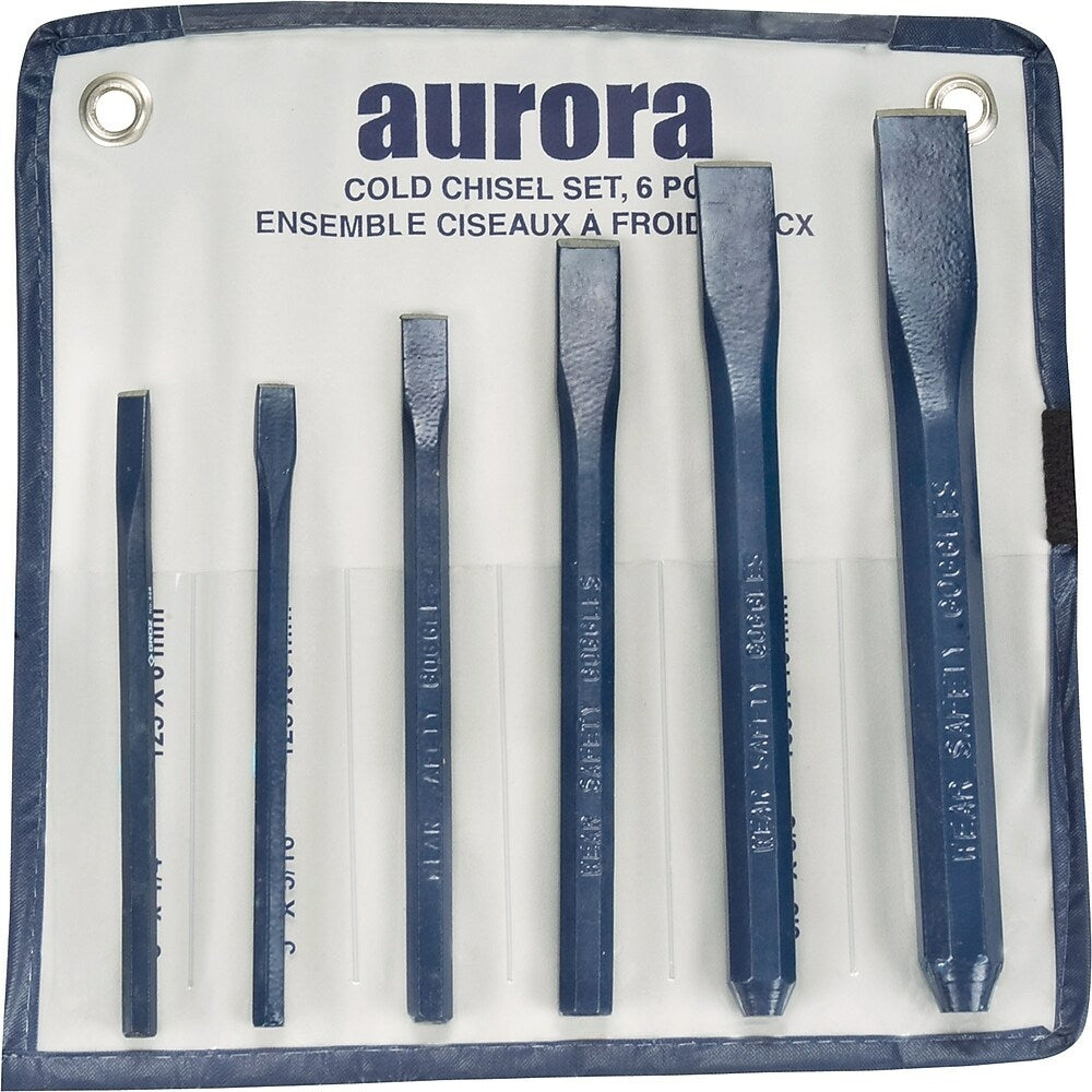 Image of Aurora Tools 6-Piece Cold Chisel Set