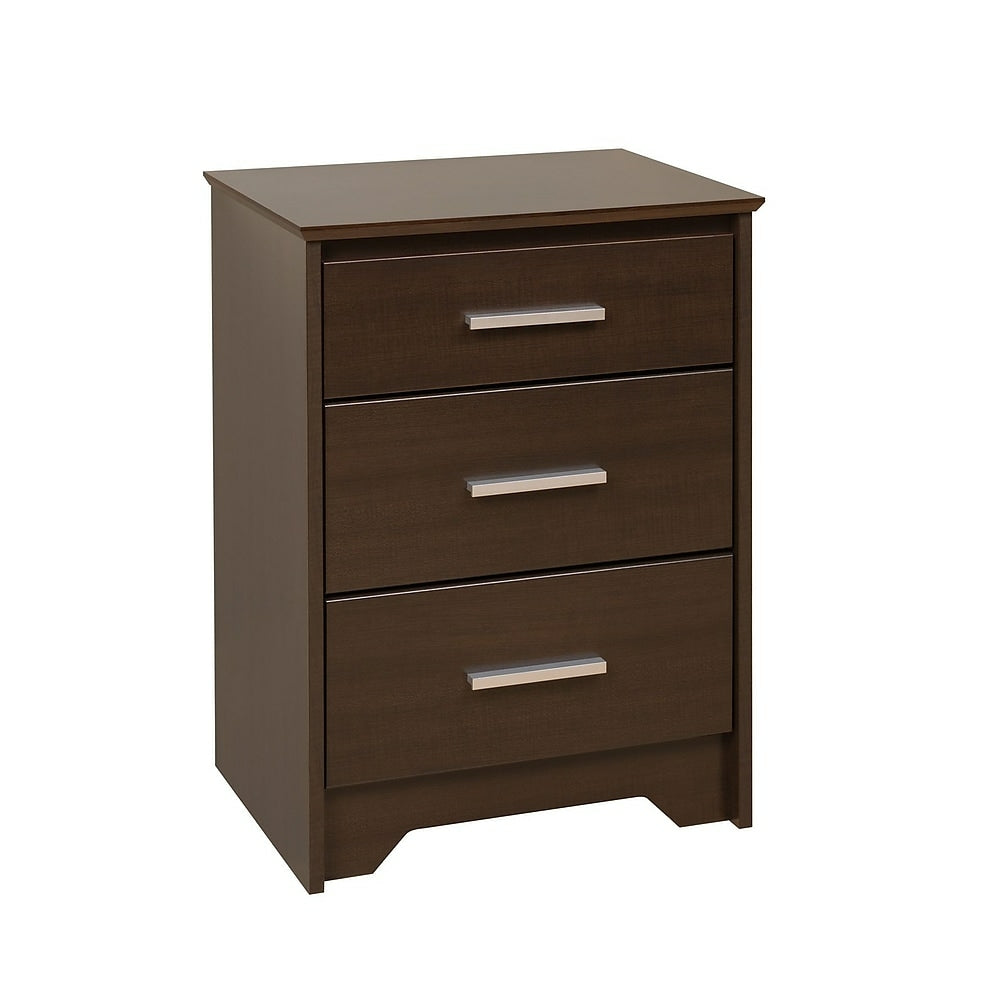 Image of Prepac Coal Harbor 3 Drawer Tall Nightstand - Espresso