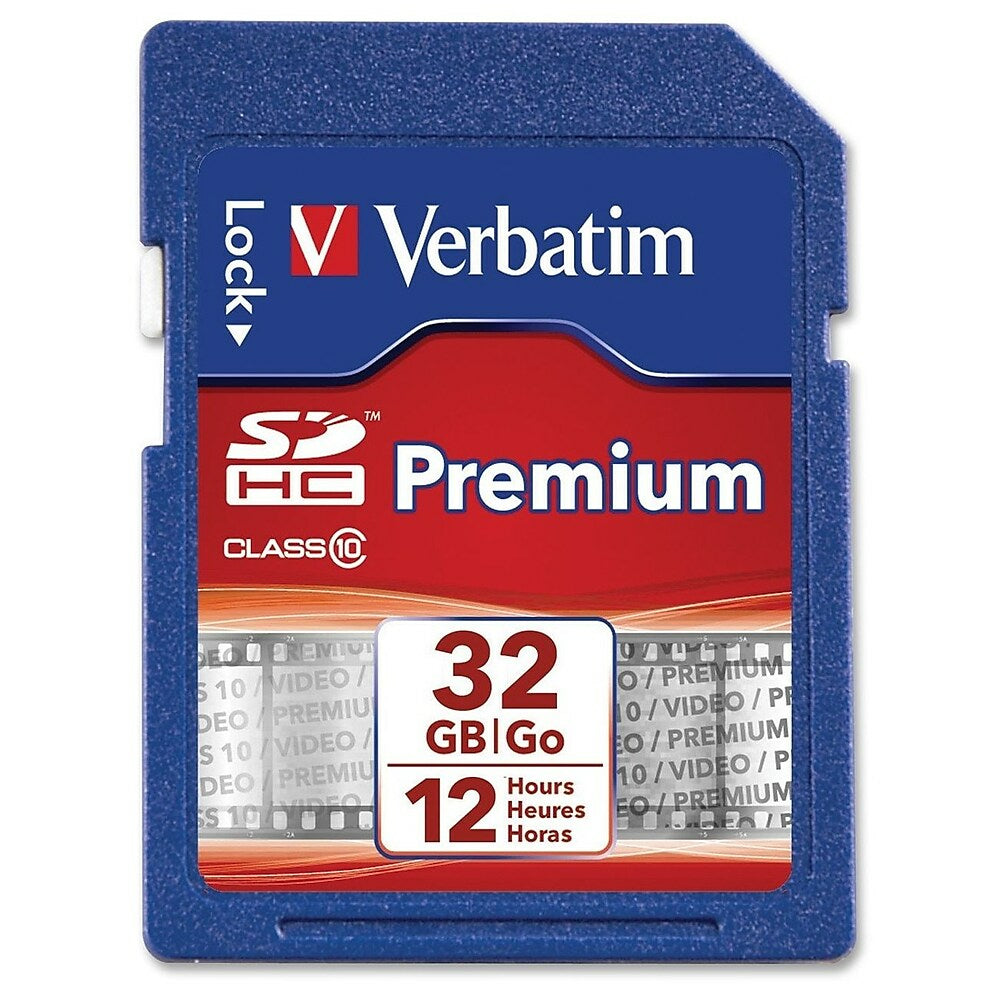 Image of Verbatim Premium 32GB Secure Digital High Capacity, Blue