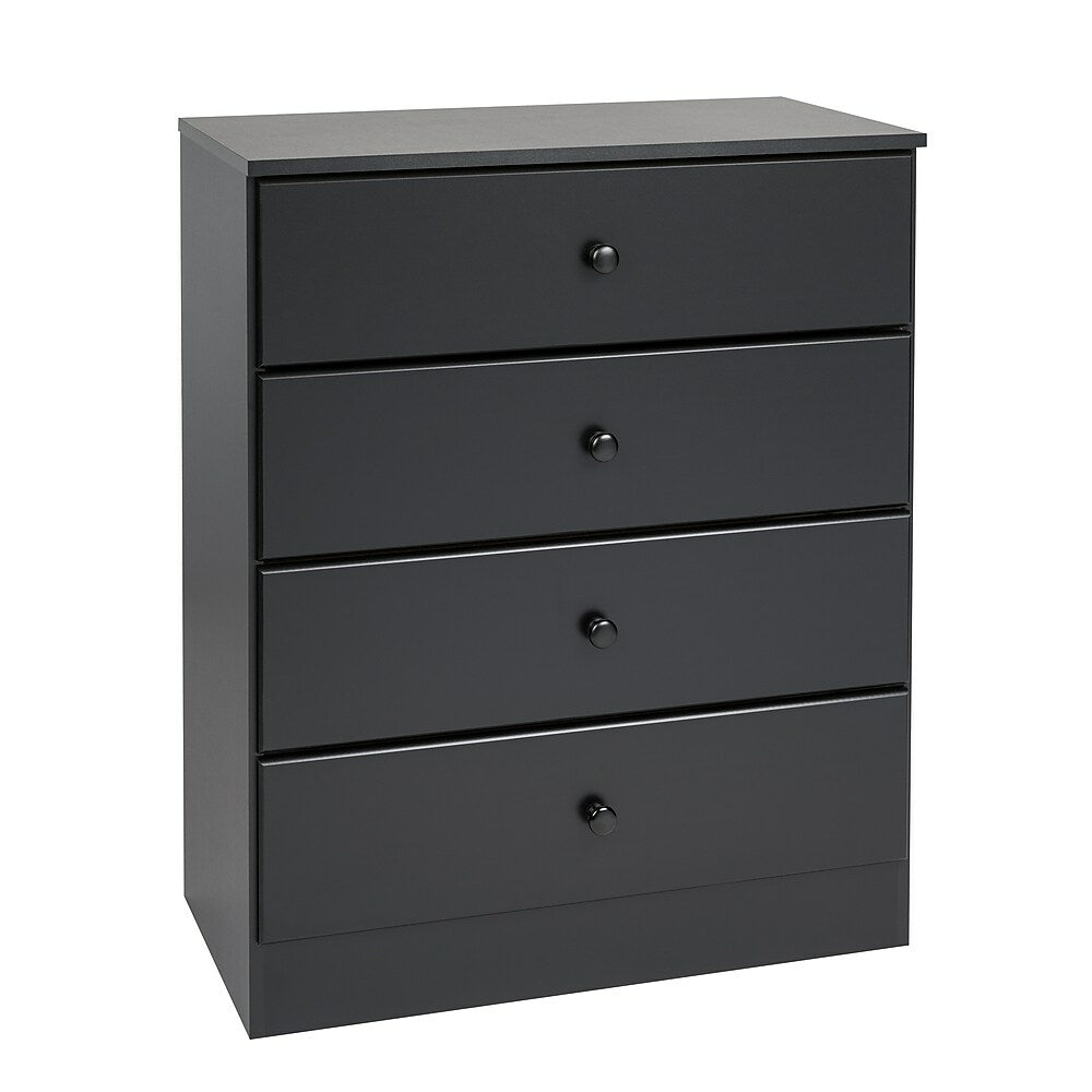 Image of Prepac Astrid 4-Drawer Dresser, Black