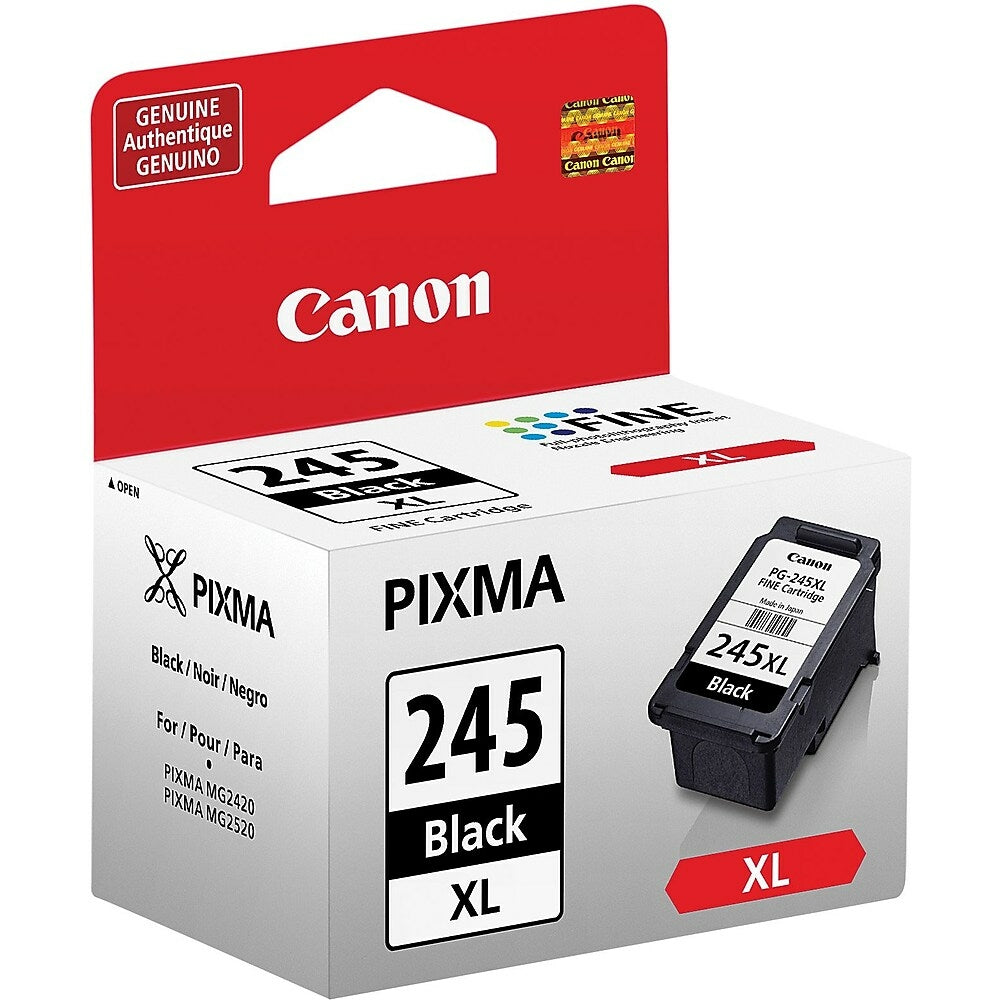 Image of Canon PG-245XL Black Ink Cartridge, High Yield
