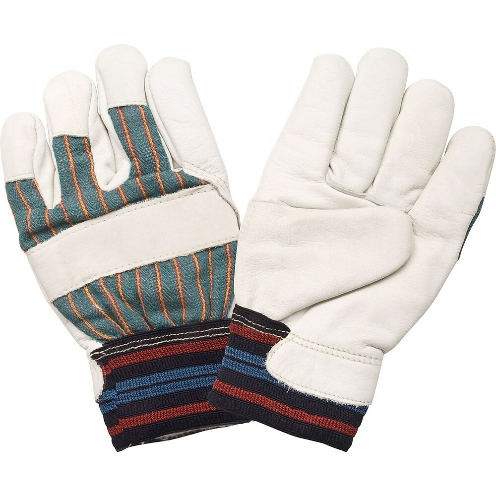 Image of Superior Quality Grain Cowhide Full Cotton Fleece-Lined Gloves, SEH145, Grain Cowhide Leather, 12 Pack