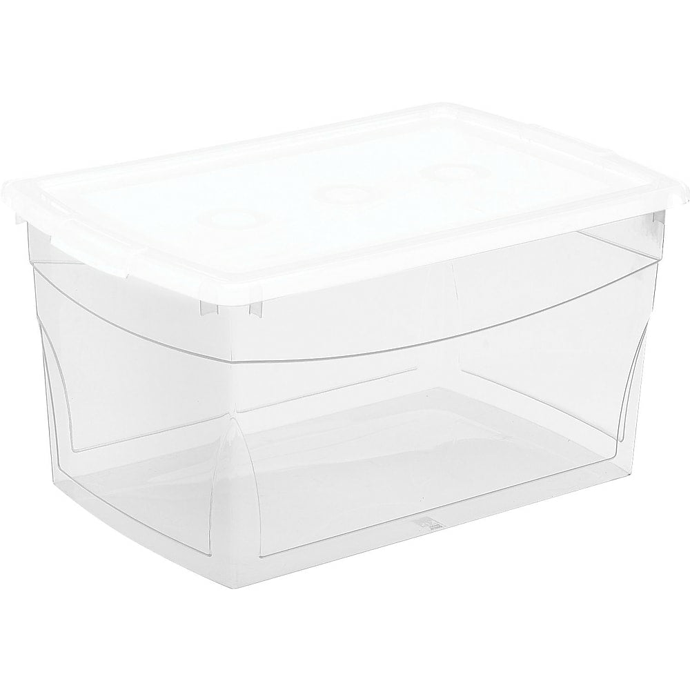 Image of KIS Omni Box, 50 L, Clear with White Lid