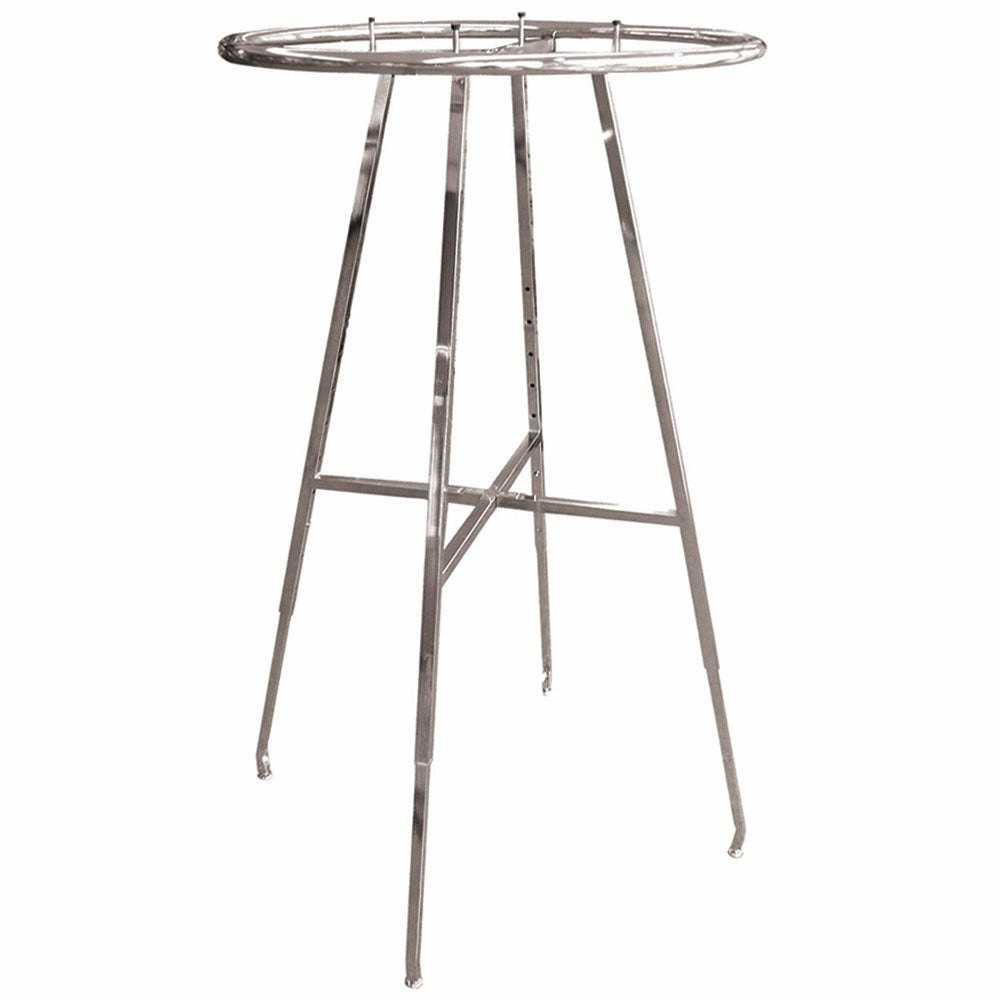 Image of Eddie's 36" Round Retail Clothing Rack - Chrome