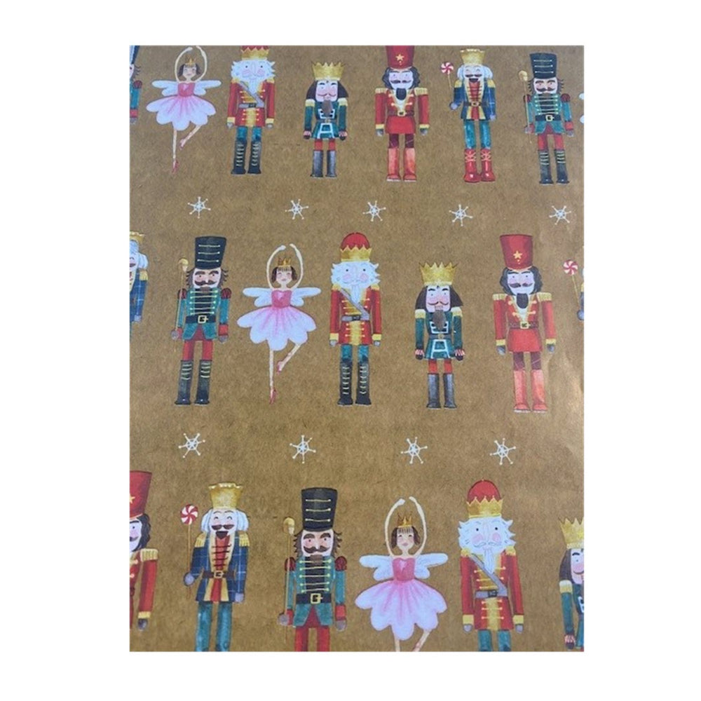 Image of Mara-Mi Roll Wrap - Nutcrackers Christmas Wrapping Paper - 30" x 12', Multicolour_75587