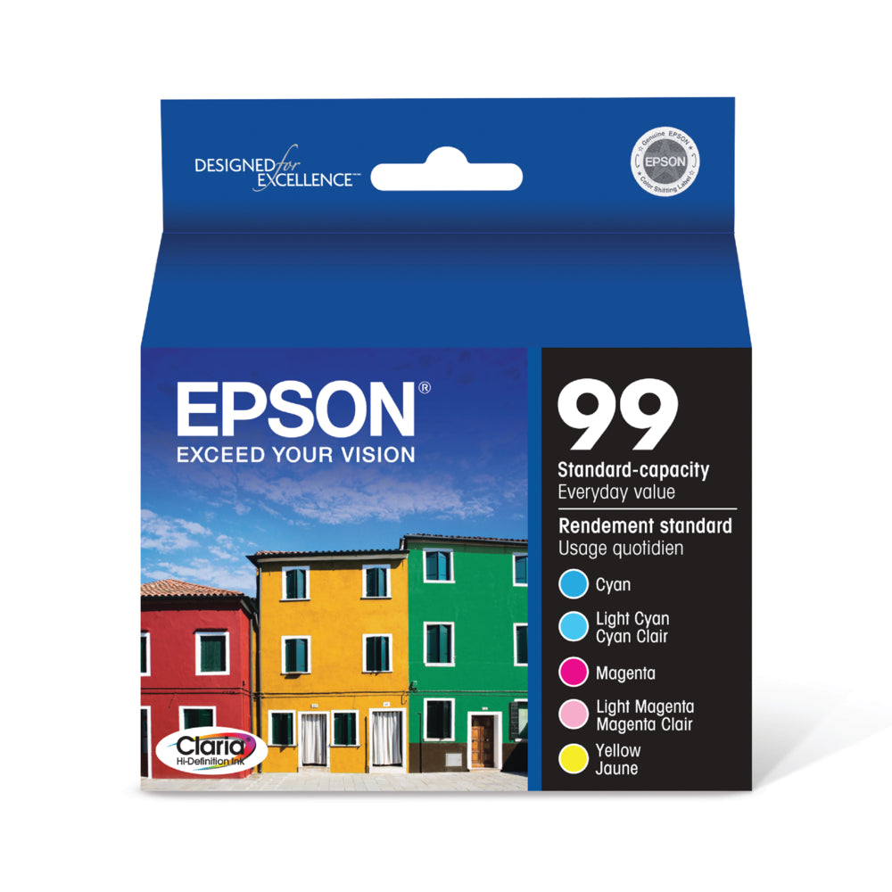 Image of Epson 99 (T099920) Colour Ink Cartridges, Combo Pack