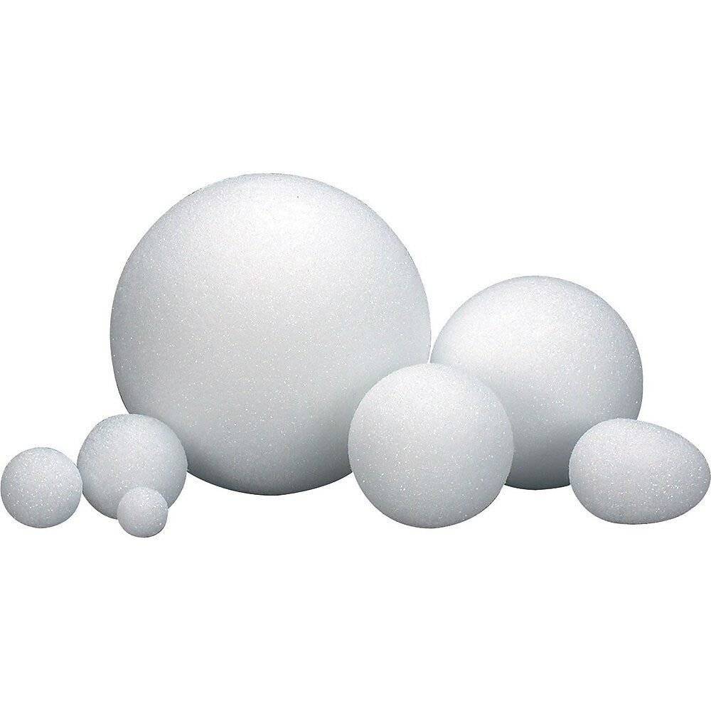Image of Hygloss Styrofoam Balls And Eggs, 4"
