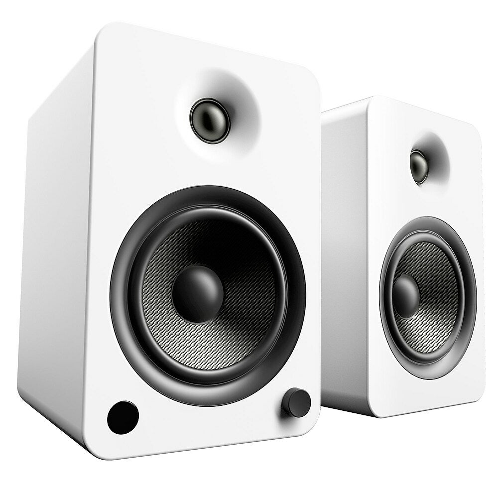 Image of Kanto YU6 Powered Bookshelf Speakers with Bluetooth and Phono Preamp - Matte White